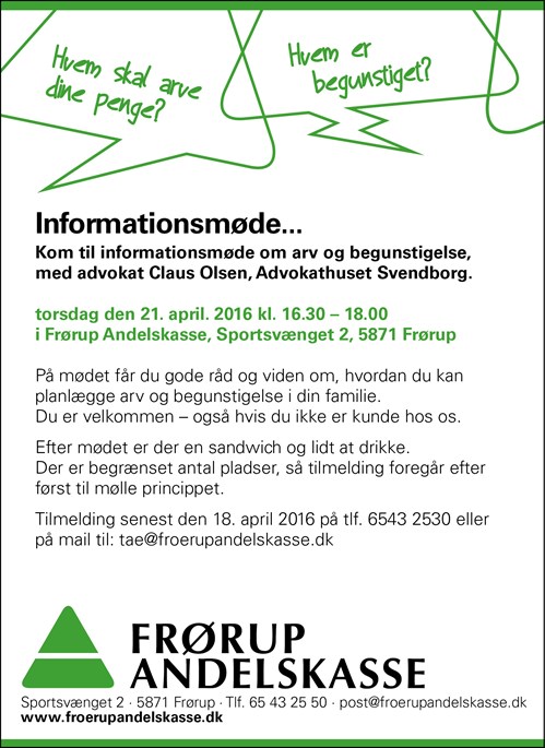 Informationsmøde 21.4.2016